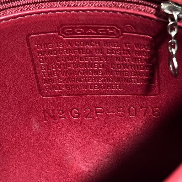 Vintage Authentic Coach Legacy Companion Red Cross Body Purse 9076 - Picture 9 of 9